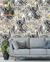Tropical Palms Monstera Wallpaper